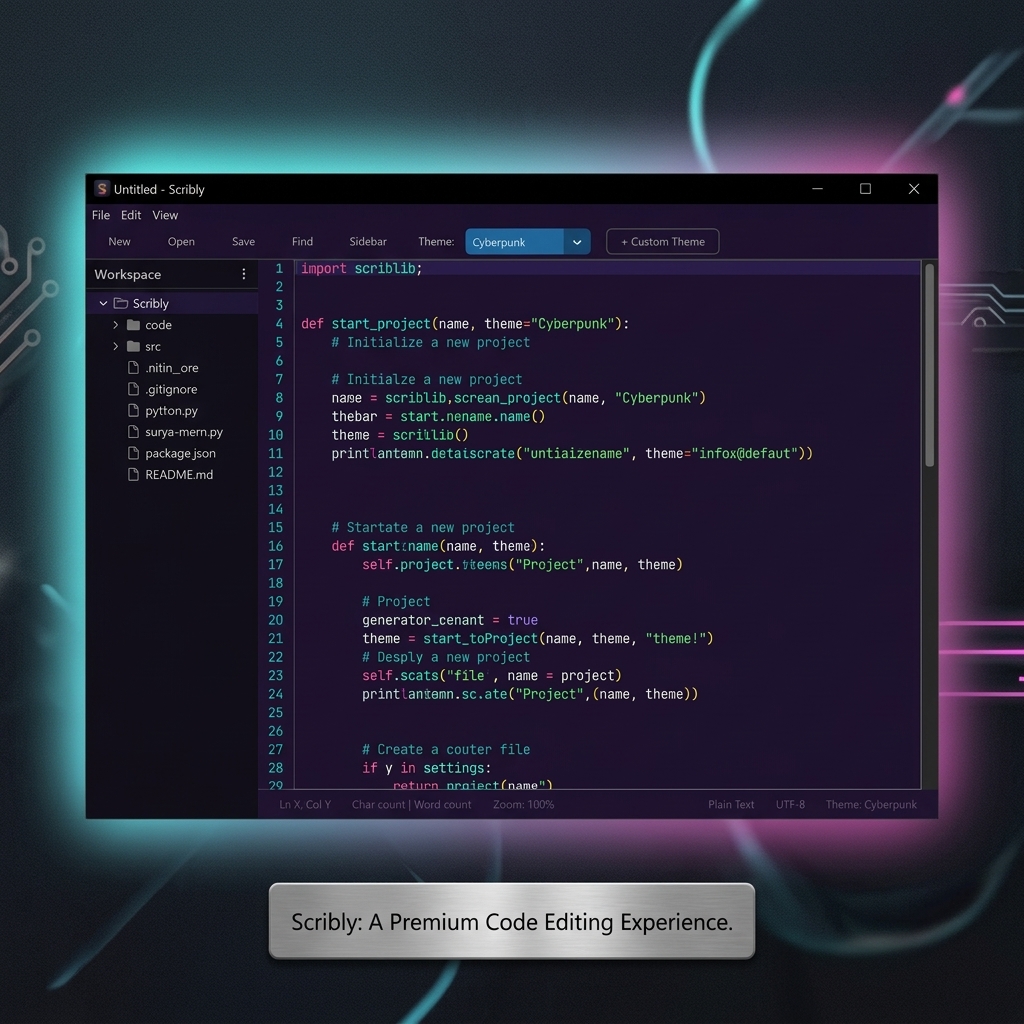 Advanced GUI Text Editor App